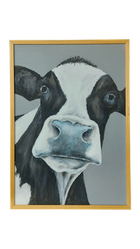 Obraz twarz krowy malowany na płótnie - V