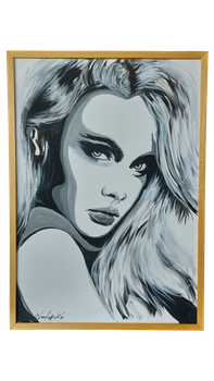 Obraz twarz kobiety malowany na płótnie - VII