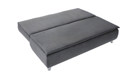 Nowoczesna mała sofa z funkcją spania + pojemnikiem na pościel INA