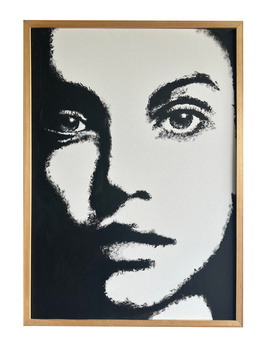 Obraz twarz kobiety malowany na płótnie - II