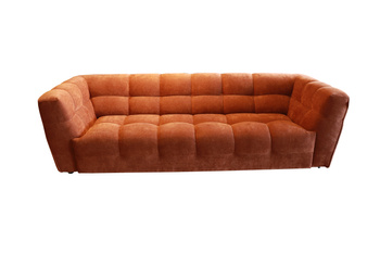 Nowoczesna sofa pikowana bez funkcji spania kolor ceglasty SKY