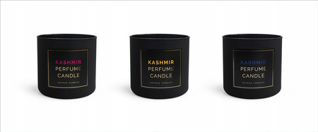 Świeca zapachowa parafinowa mała szkło KASHMIR 9cm ARTMAN - RÓŻOWA
