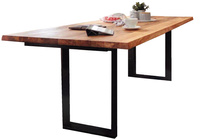 Drewniany stół z naturalnego litego dębu olejowanego do jadalni MAXIM